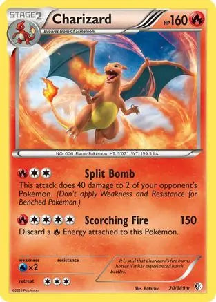 Charizard - Holofoil Boundaries Crossed - Holo Rare Boundaries Crossed Pokemon Single Squirtle Squad Card Shop.