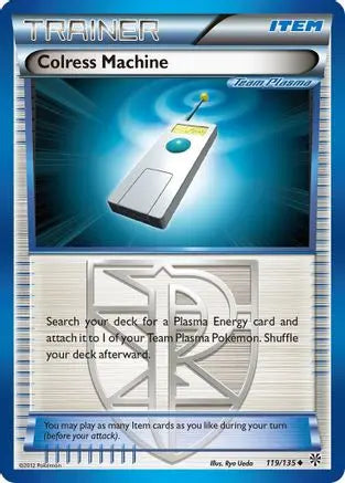 Colress Machine (Team Plasma) 119 - Reverse Holofoil Plasma Storm - Uncommon