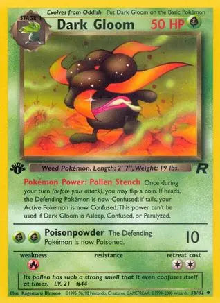 Dark Gloom 036 - 1st Edition Team Rocket - Uncommon Team Rocket Pokemon Single Squirtle Squad Card Shop.