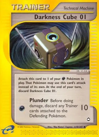 Darkness Cube 01 Aquapolis - Uncommon Aquapolis Pokemon Single Squirtle Squad Card Shop.