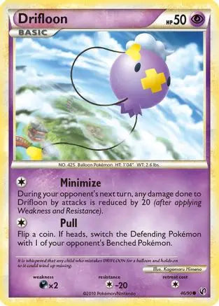 Drifloon - Reverse Holofoil Undaunted - Common Undaunted Pokemon Single Squirtle Squad Card Shop.