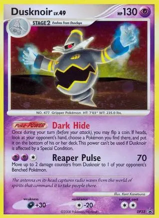 Dusknoir DP33 - Holofoil Diamond and Pearl Promos - Promo Diamond and Pearl Promos Pokemon Single Squirtle Squad Card Shop.