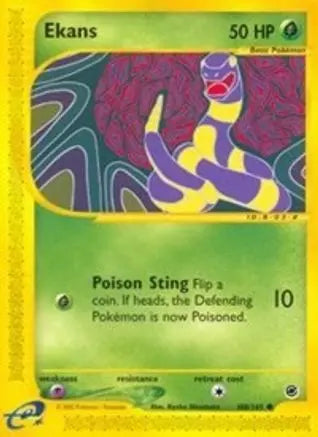 Ekans 108 Expedition - Common Expedition Pokemon Single Squirtle Squad Card Shop.