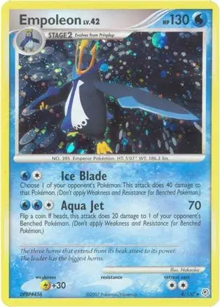 Empoleon 004 - Holofoil Diamond and Pearl - Holo Rare Diamond and Pearl Pokemon Single Squirtle Squad Card Shop.