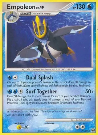 Empoleon Majestic Dawn - Rare Majestic Dawn Pokemon Single Squirtle Squad Card Shop.