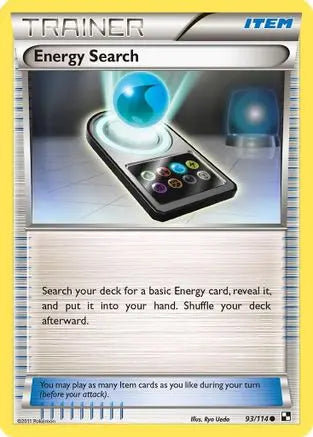 Energy Search 093 - Reverse Holofoil Black and White - Common