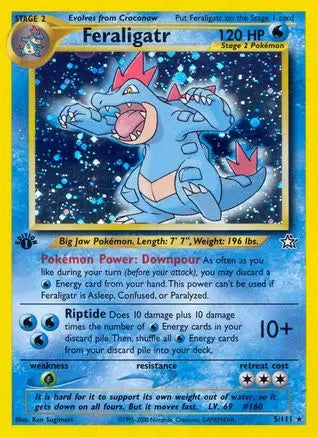 Feraligatr (5)/111 - 1st Edition Holofoil Neo Genesis - Holo Rare