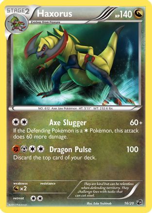 Pokémon TCG – Haxorus 16/20 – Dragon Vault – Holo Rare