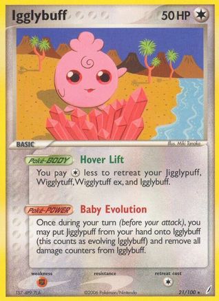Igglybuff/100 - Reverse Holofoil Crystal Guardians - Rare Crystal Guardians Pokemon Single Squirtle Squad Card Shop.
