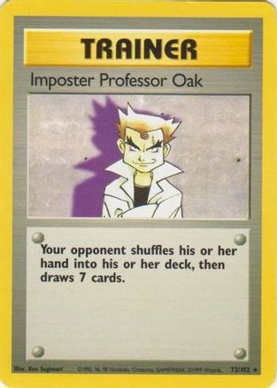 Imposter Professor Oak 073 Base Set - Rare Base Set Pokemon Single Squirtle Squad Card Shop.