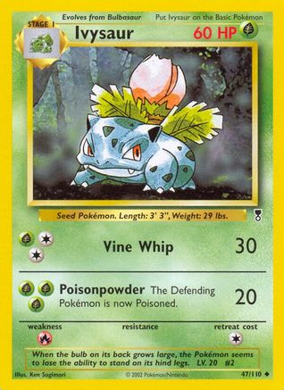 Ivysaur/110 - Reverse Holofoil Legendary Collection - Uncommon Legendary Collection Pokemon Single Squirtle Squad Card Shop.