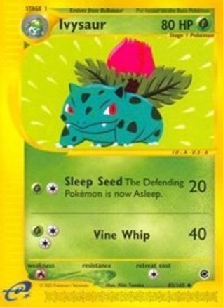 Ivysaur - Reverse Holofoil Expedition - Uncommon Expedition Pokemon Single Squirtle Squad Card Shop.