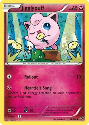 Jigglypuff (87) (87) 087 XY Base Set - Common XY Base Set Pokemon Single Squirtle Squad Card Shop.