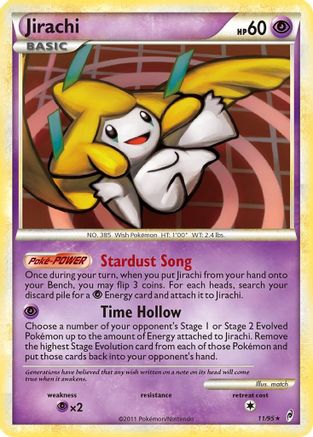 Jirachi - Reverse Holofoil Call of Legends - Holo Rare Call of Legends Pokemon Single Squirtle Squad Card Shop.