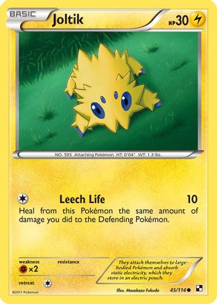 Joltik (45) (45) 045 Black and White - Common Black and White Pokemon Single Squirtle Squad Card Shop.