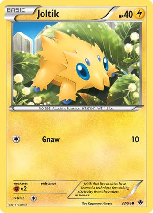 Joltik - Reverse Holofoil Emerging Powers - Common Emerging Powers Pokemon Single Squirtle Squad Card Shop.