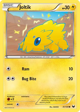 Joltik (41) Dark Explorers - Common Dark Explorers Pokemon Single Squirtle Squad Card Shop.