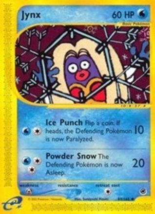 Jynx 083 - Reverse Holofoil Expedition - Uncommon Expedition Pokemon Single Squirtle Squad Card Shop.