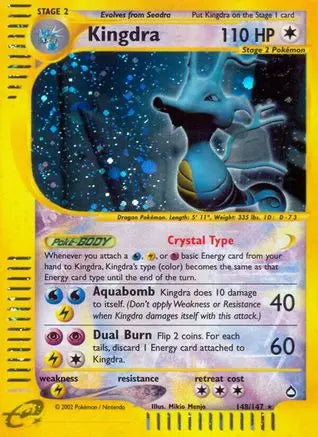 Kingdra (148) - Holofoil Aquapolis - Secret Rare