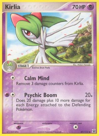 Kirlia 047 - Reverse Holofoil Delta Species - Uncommon Delta Species Pokemon Single Squirtle Squad Card Shop.