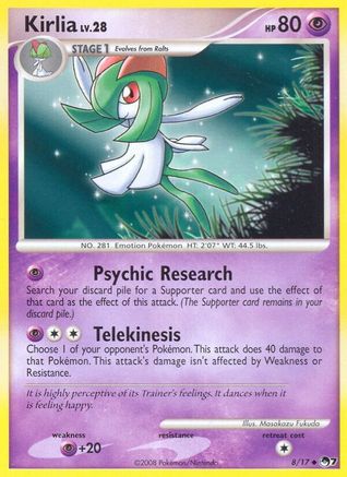 Kirlia - Holofoil POP Series 7 - Uncommon POP Series 7 Pokemon Single Squirtle Squad Card Shop.