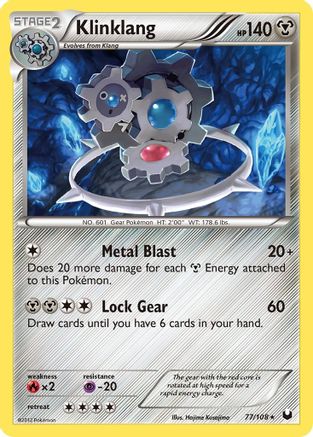 Klinklang - Reverse Holofoil Dark Explorers - Holo Rare Dark Explorers Pokemon Single Squirtle Squad Card Shop.