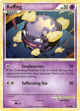 Koffing 060 - Reverse Holofoil Call of Legends - Common Call of Legends Pokemon Single Squirtle Squad Card Shop.