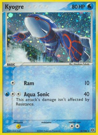 Kyogre - 006/106/106 - Reverse Holofoil Emerald - Holo Rare Emerald Pokemon Single Squirtle Squad Card Shop.