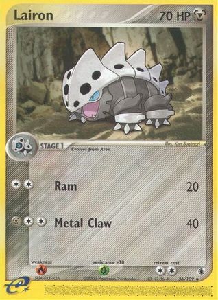 Lairon - 36/109/109 Ruby and Sapphire - Uncommon Ruby and Sapphire Pokemon Single Squirtle Squad Card Shop.