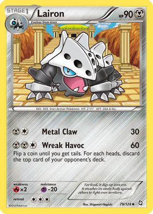 Lairon - Reverse Holofoil Dragons Exalted - Uncommon Dragons Exalted Pokemon Single Squirtle Squad Card Shop.