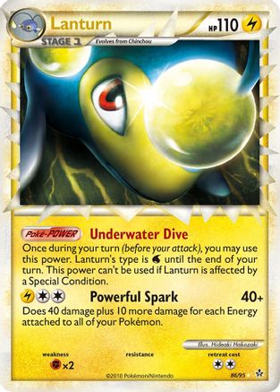 Lanturn (Prime) 086 - Holofoil Unleashed - Ultra Rare Unleashed Pokemon Single Squirtle Squad Card Shop.
