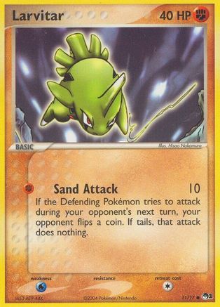 Larvitar 011 POP Series 1 - Common POP Series 1 Pokemon Single Squirtle Squad Card Shop.