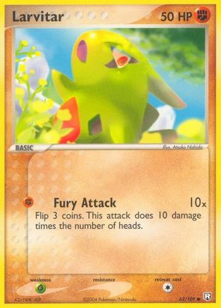 Larvitar 062/109 - Reverse Holofoil Team Rocket Returns - Common Team Rocket Returns Pokemon Single Squirtle Squad Card Shop.