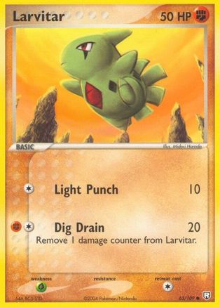 Larvitar 063/109 Team Rocket Returns - Common Team Rocket Returns Pokemon Single Squirtle Squad Card Shop.