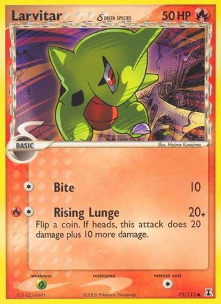 Larvitar (Delta Species) 073 Delta Species - Common Delta Species Pokemon Single Squirtle Squad Card Shop.