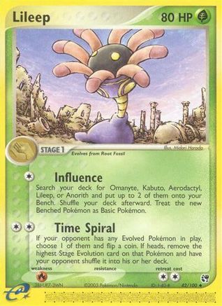 Lileep - 42/100/100 - Reverse Holofoil Sandstorm - Uncommon Sandstorm Pokemon Single Squirtle Squad Card Shop.