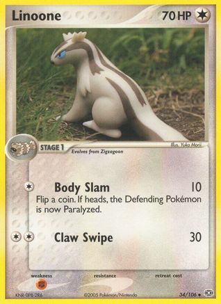 Linoone - Reverse Holofoil Emerald - Uncommon Emerald Pokemon Single Squirtle Squad Card Shop.