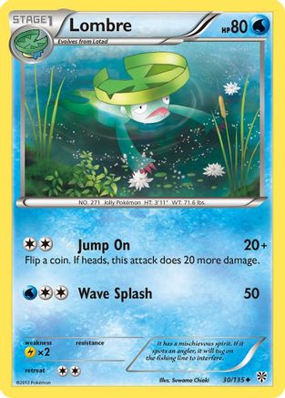 Lombre Plasma Storm - Uncommon Plasma Storm Pokemon Single Squirtle Squad Card Shop.
