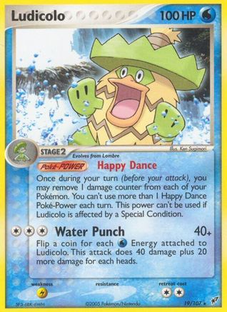 Ludicolo - 019/107/107 Deoxys - Rare Deoxys Pokemon Single Squirtle Squad Card Shop.