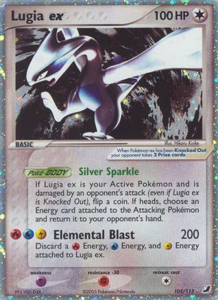 Lugia ex 105 - Holofoil Unseen Forces - Ultra Rare Unseen Forces Pokemon Single Squirtle Squad Card Shop.