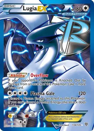 Lugia EX (Team Plasma) (134 Full Art) - Holofoil Plasma Storm - Ultra Rare