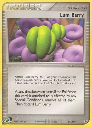 Lum Berry - Reverse Holofoil Ruby and Sapphire - Uncommon Ruby and Sapphire Pokemon Single Squirtle Squad Card Shop.