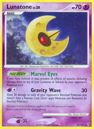Lunatone - Reverse Holofoil Supreme Victors - Rare Supreme Victors Pokemon Single Squirtle Squad Card Shop.