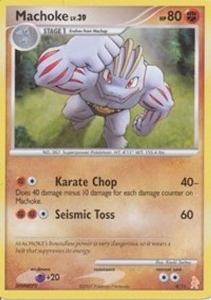 Machoke DP Trainer Kit Manaphy & Lucario - Common DP Trainer Kit: Manaphy & Lucario Pokemon Single Squirtle Squad Card Shop.