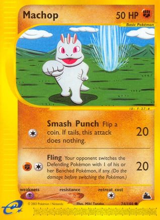 Machop - Reverse Holofoil Skyridge - Common Skyridge Pokemon Single Squirtle Squad Card Shop.