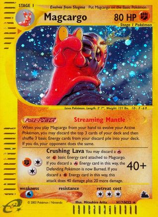 Magcargo (H17) - Holofoil Skyridge - Holo Rare Skyridge Pokemon Single Squirtle Squad Card Shop.
