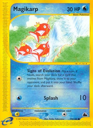 Magikarp Skyridge - Common Skyridge Pokemon Single Squirtle Squad Card Shop.