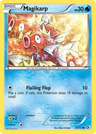 Magikarp 030 - Reverse Holofoil Legendary Treasures - Common
