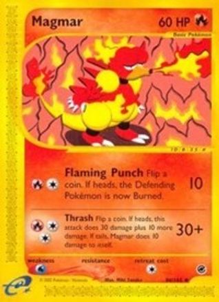 Magmar - Reverse Holofoil Expedition - Uncommon Expedition Pokemon Single Squirtle Squad Card Shop.