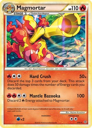 Magmortar 002/95 - Holofoil Unleashed - Holo Rare Unleashed Pokemon Single Squirtle Squad Card Shop.